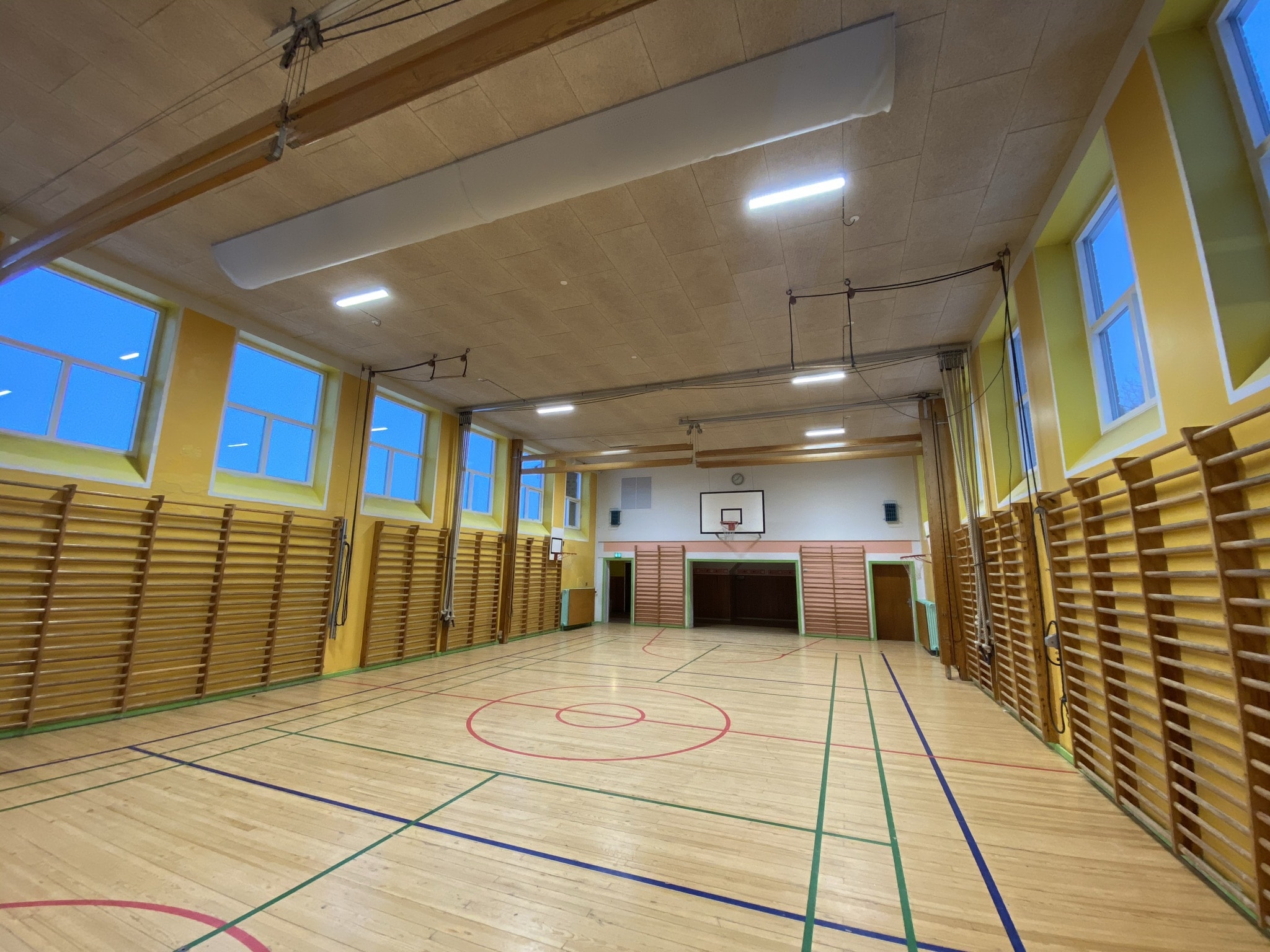 Paradisbakkeskolen – Ventilation i musik og gymnastiksal